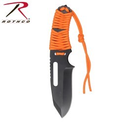 Couteau Paracorde & Kit allume feu (orange) - Rothco - 1