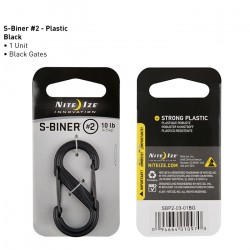 S-Biner Plastique n°2 noir Nite Ize - 1