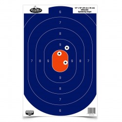 Cible de tir Orange et Bleu 30x45cm Birchwood-Casey - 1