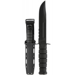 Couteau Ka-Bar Fighting Knife lamenoir semi dentelée 17.8cm - 1214 - 1