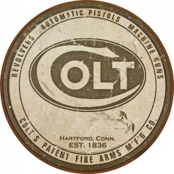 Plaque déco Colt Round Logo TIN SIGNS - 1