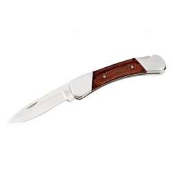 Couteau Buck Duke lame 7.6cm Lisse Satin manche Bois Dymondwood - 500RWS - 1
