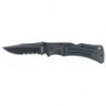Couteau Ka-Bar Mule lame 9.8cm semi-dentelée Noir manche Polymère - 3051 - 1